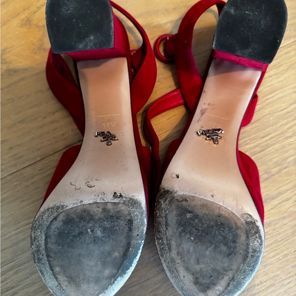 Red Prada Suede Ankle Straps Heels 39.5 Size
Used - Picture 7 of 8